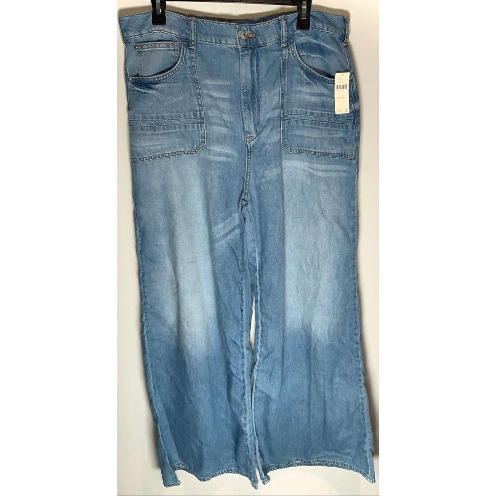 Pilcro wide leg jeans size 32T